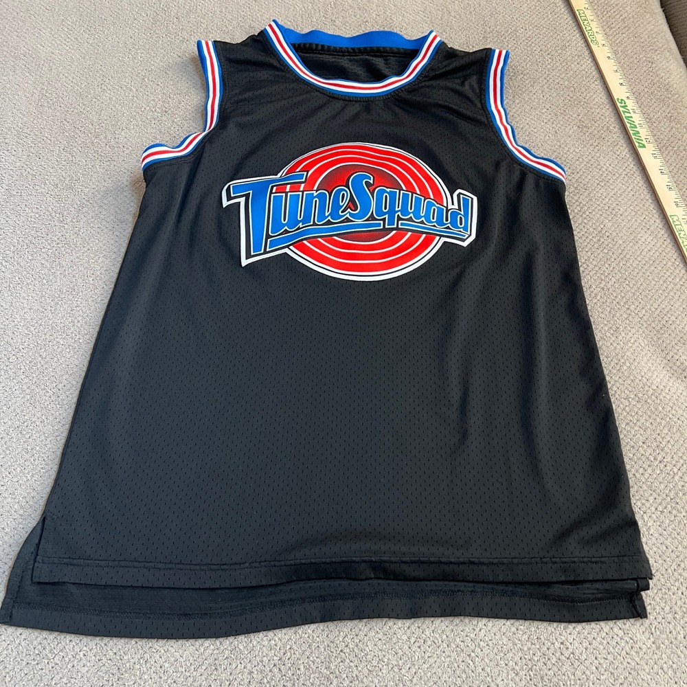 Vintage 1990s Space Jam Tune Squad Michael Jordan 23 Basketball Jersey Black L